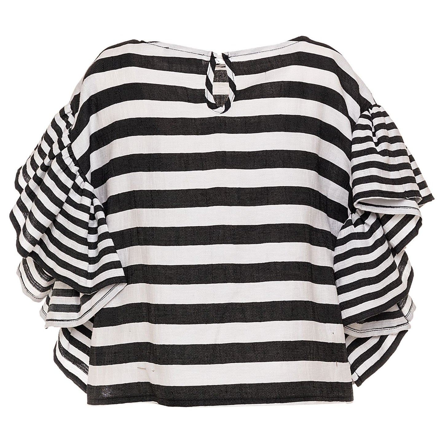 Striped piquet top