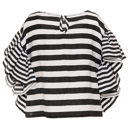 Striped piquet top