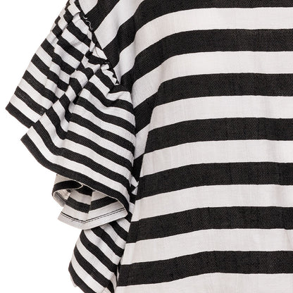 Striped piquet top