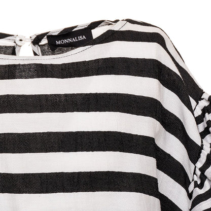 Striped piquet top