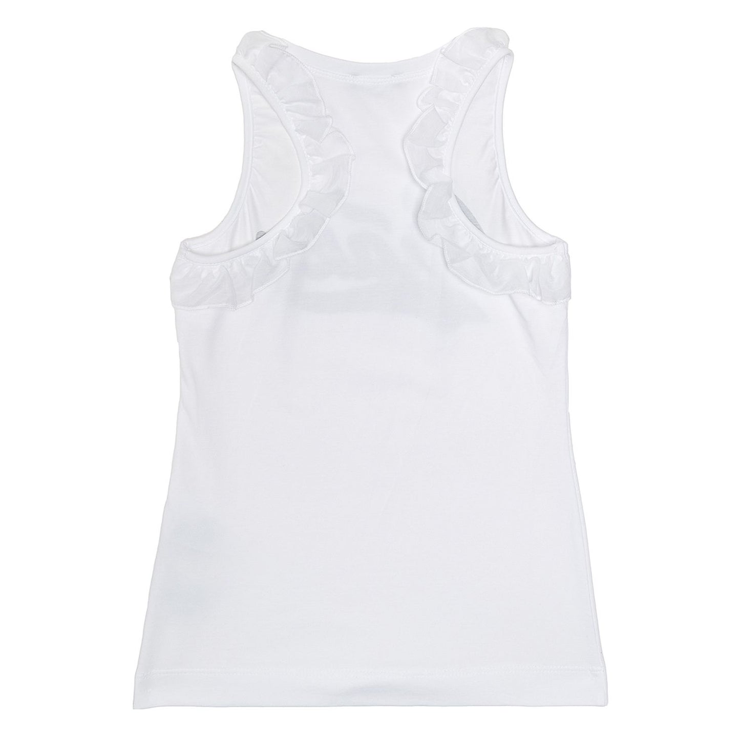 Top with lurex written frill