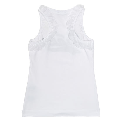 Top with lurex written frill