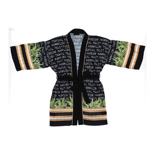 Printed satin jacket 