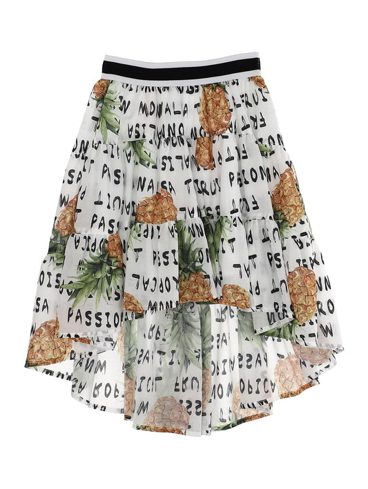 Printed muslin skirt