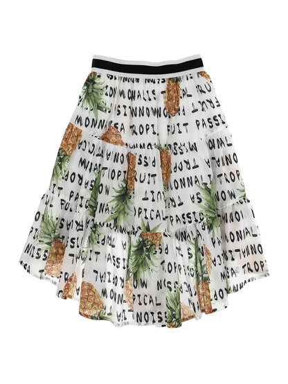 Printed muslin skirt
