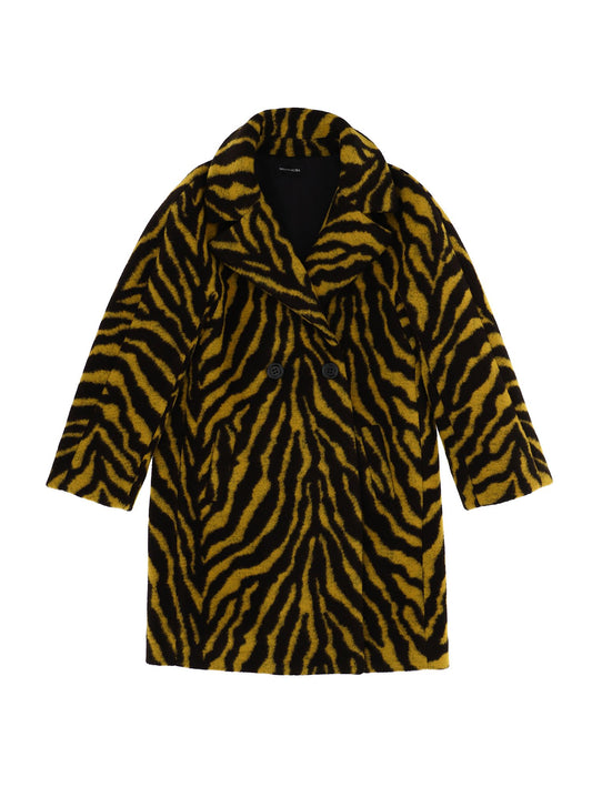 Animal print cloth coat