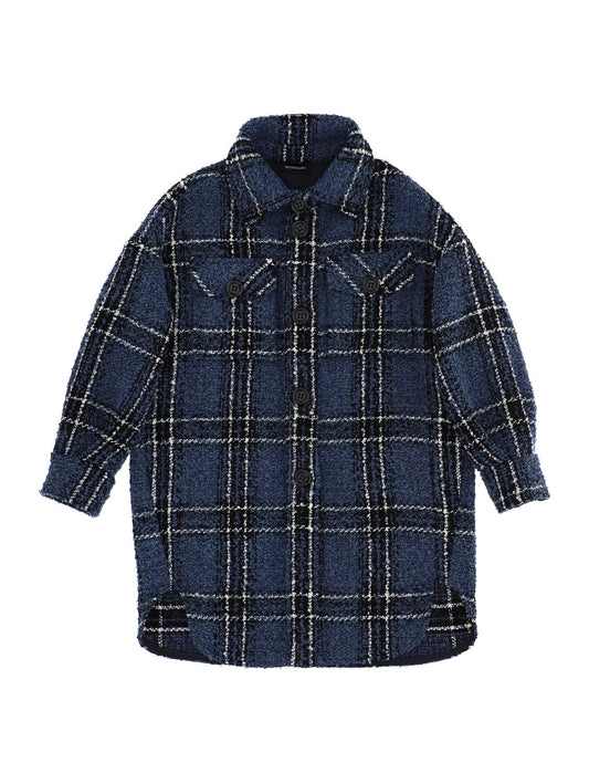 Giacca camicia bouclé
