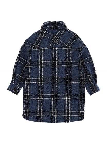 Bouclé shirt jacket