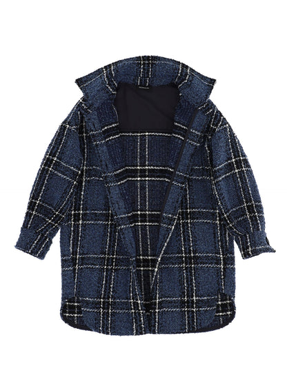 Bouclé shirt jacket