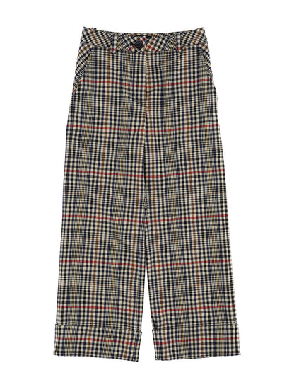 Checked trousers