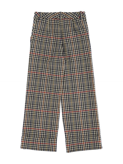 Checked trousers