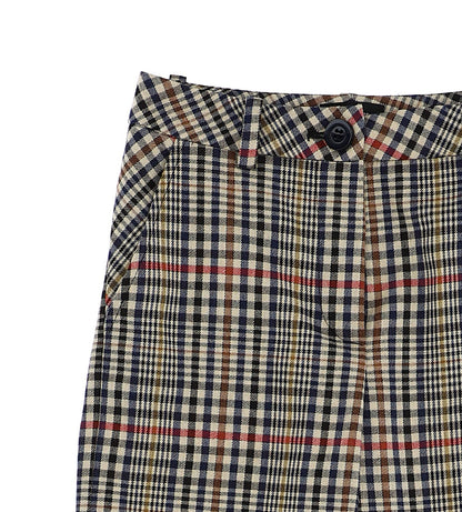 Checked trousers