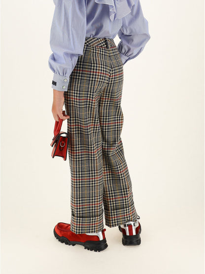 Checked trousers