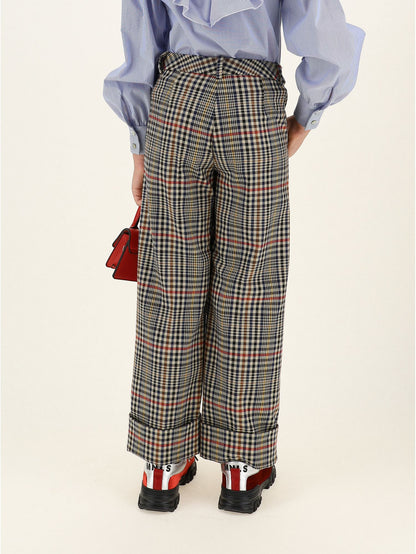 Checked trousers