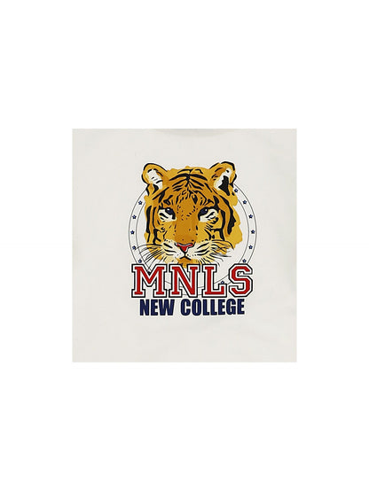 Tiger print jersey T-shirt