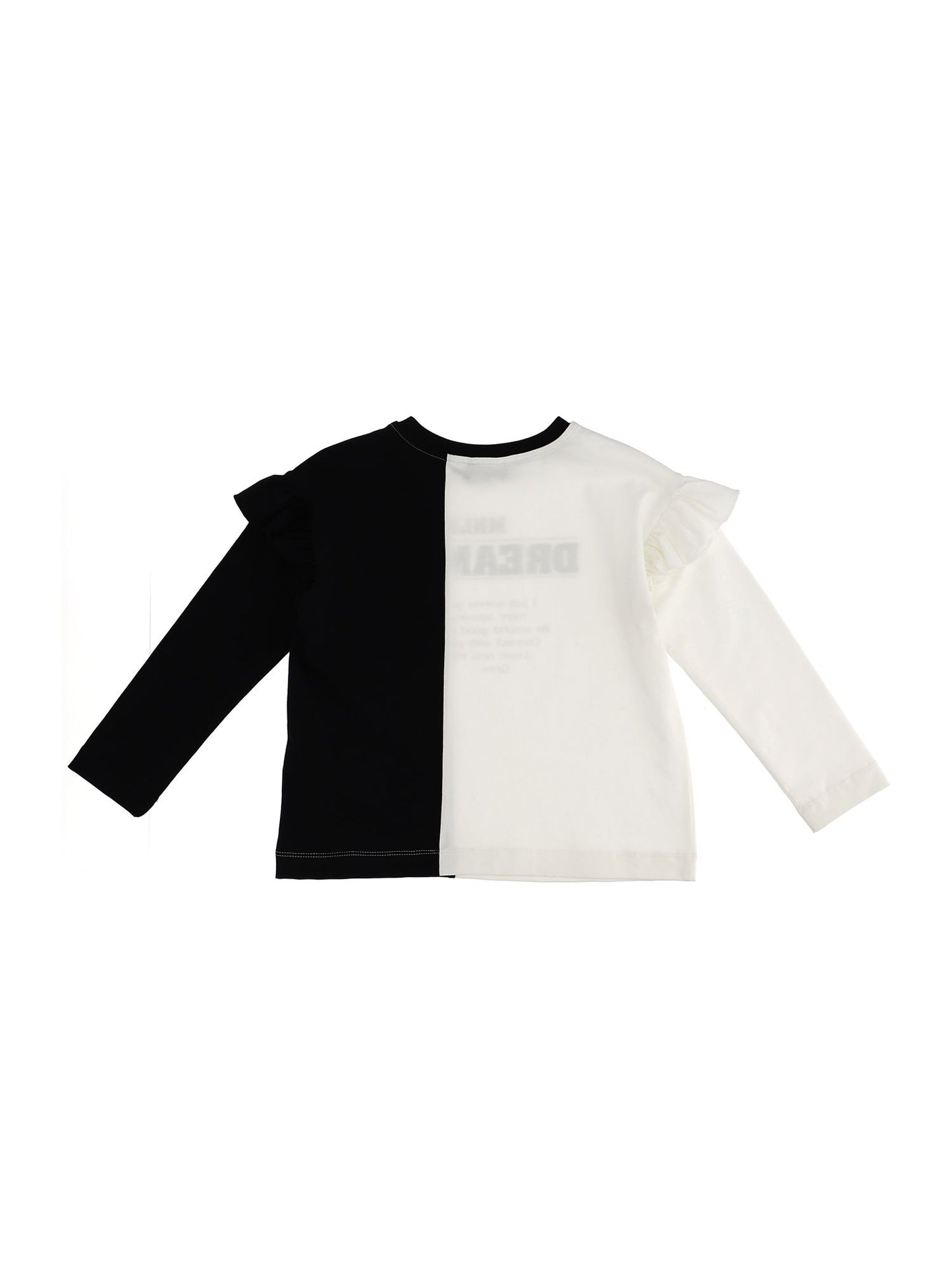 Jersey T-shirt with ruffles