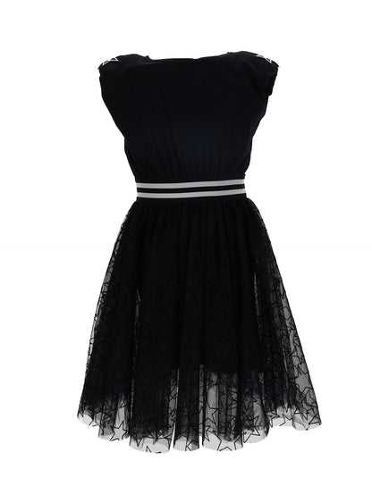 Tuta jersey stampa stelle gonna tulle