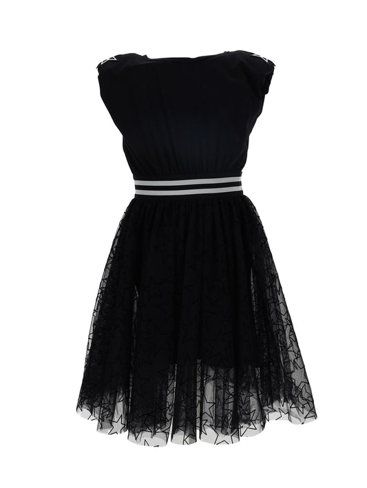Tuta jersey stampa stelle gonna tulle