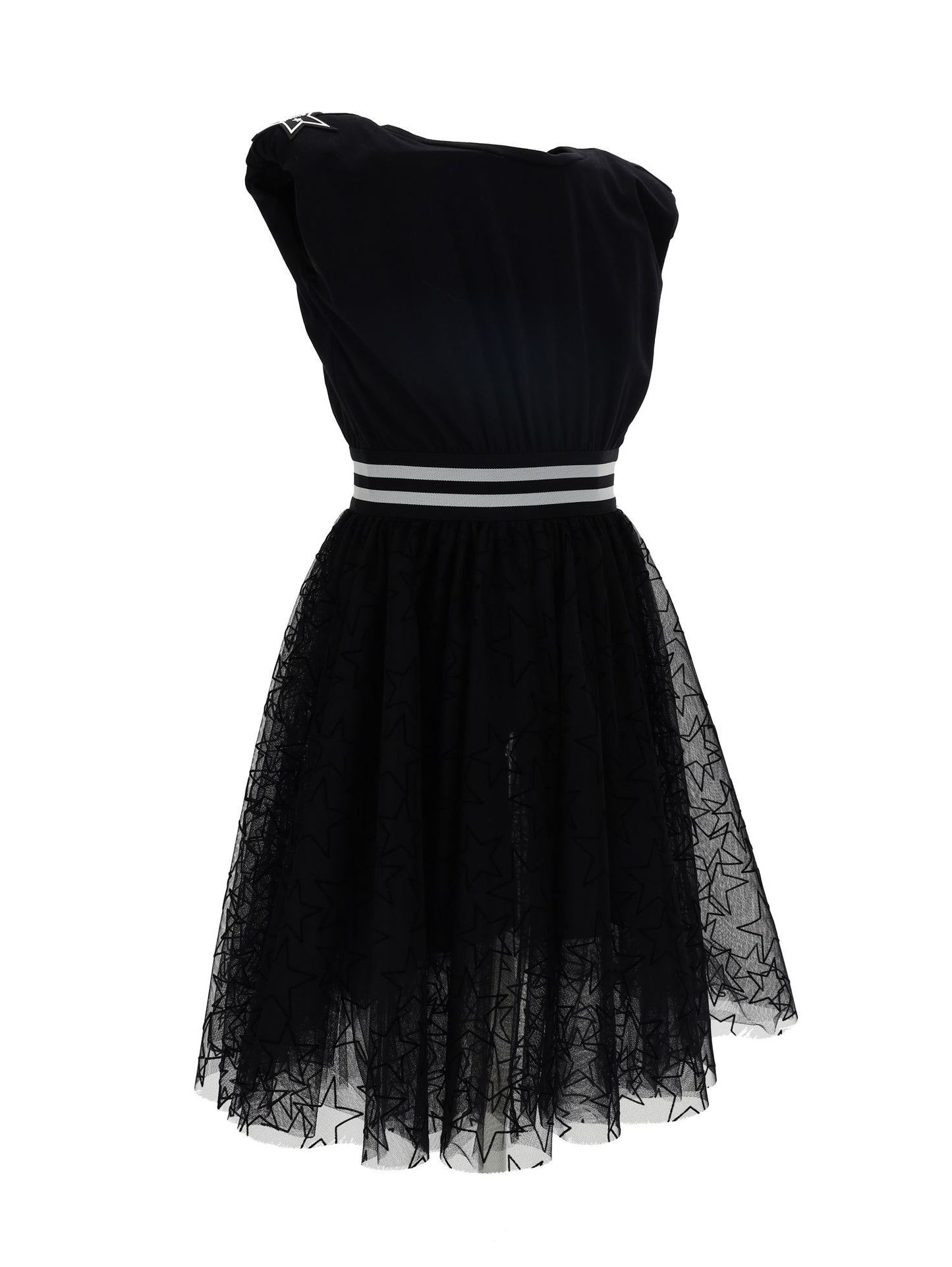 Tuta jersey stampa stelle gonna tulle