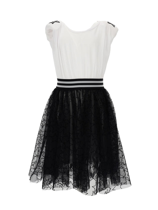 Tuta jersey stampa stelle gonna tulle