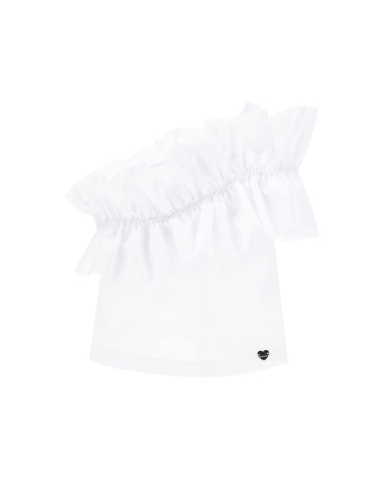 One shoulder jersey top