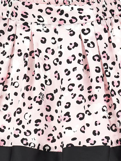 Printed viscose Bermuda shorts