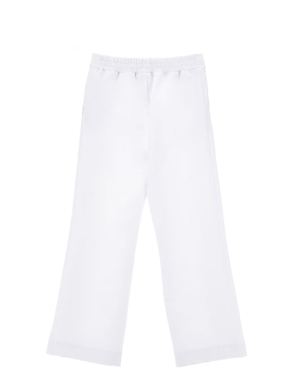 Palazzo-style crepe trousers
