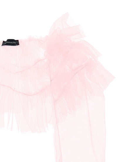 Coprispalle tulle mano seta
