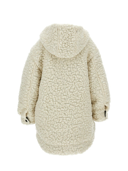 Plush knitted parka
