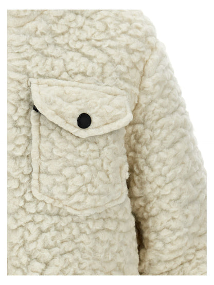Plush knitted parka