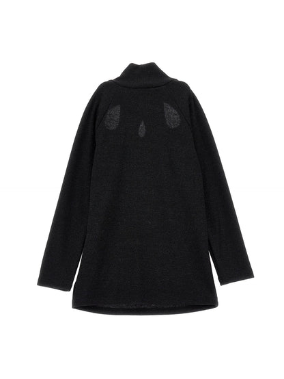 Lurex cut-out turtleneck