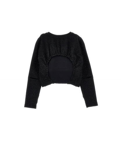 Lurex cut-out T-shirt