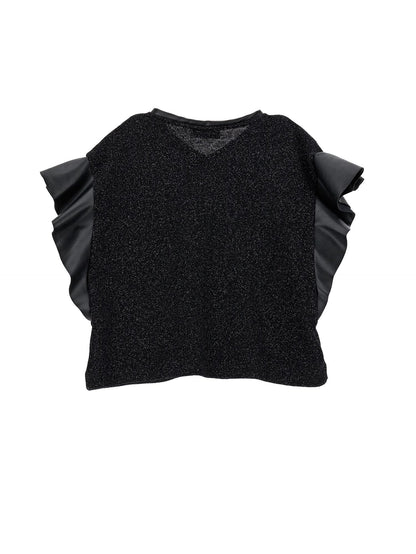 Lurex blouse with sleeves