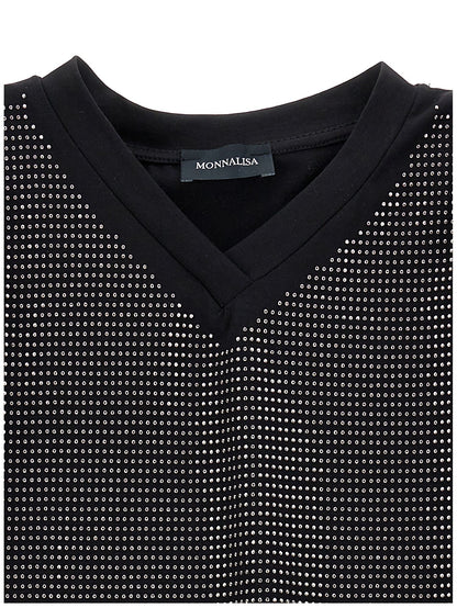 Tulle top with studs