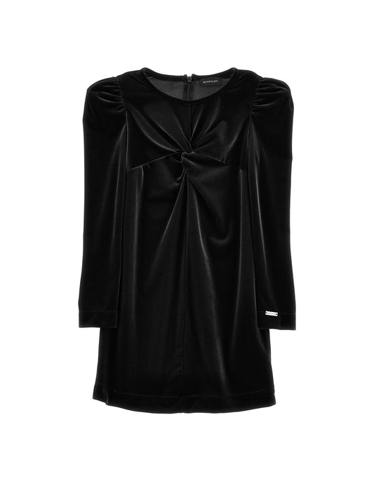 Empire-cut chenille dress