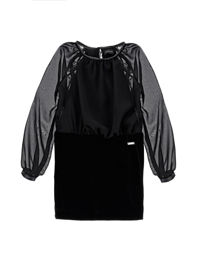 Abito ciniglia e tulle