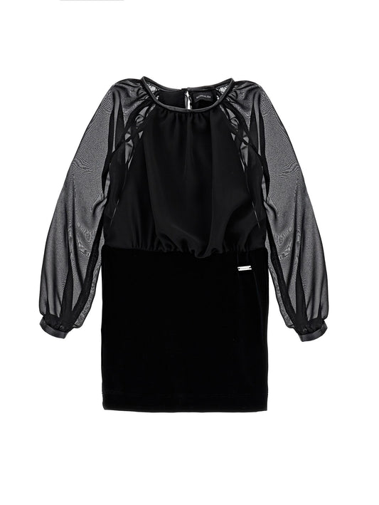 Abito ciniglia e tulle