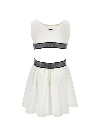 Milano stitch dress with cut out
