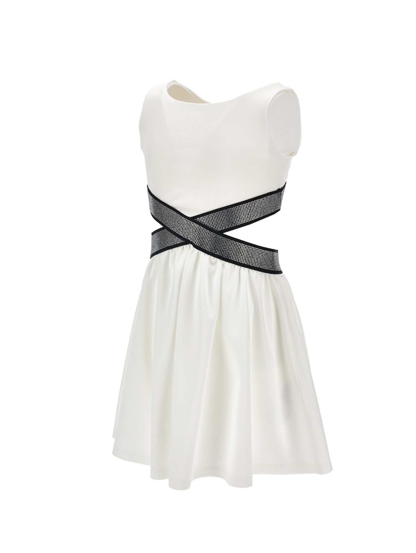 Milano stitch dress with cut out