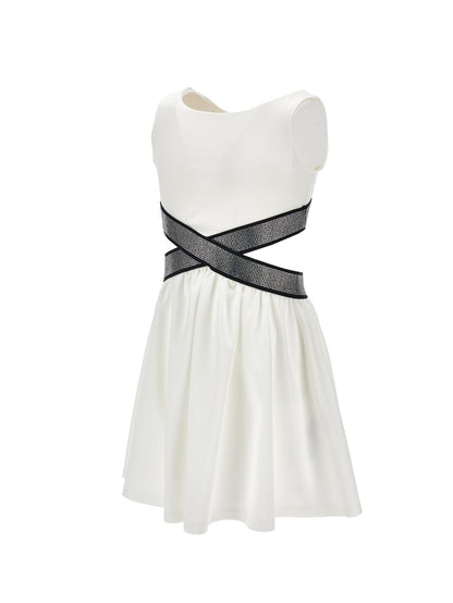 Milano stitch dress with cut out