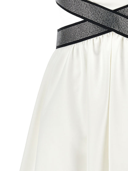 Milano stitch dress with cut out