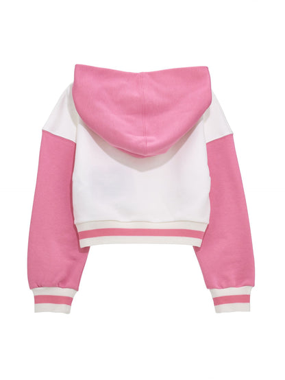 Cropped college sweatshirt