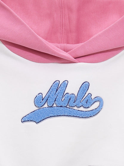 Cropped college sweatshirt