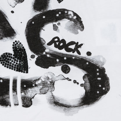 Printed T-shirt, short back