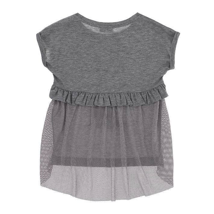 Mesh jersey T-shirt