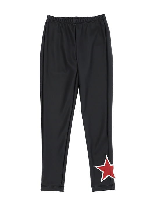 Star coated fabric leggings