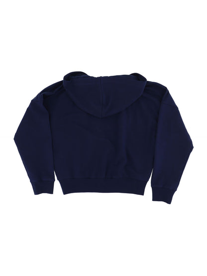 Cropped sweatshirt with college writing
