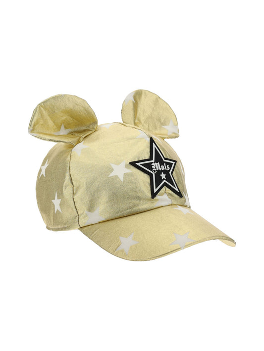 Laminated baseball hat with star print