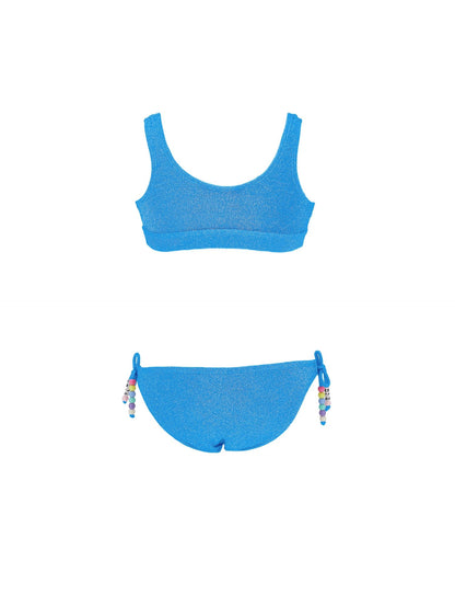 Lurex bikini with bra