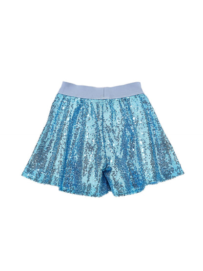 Sequin shorts godet line